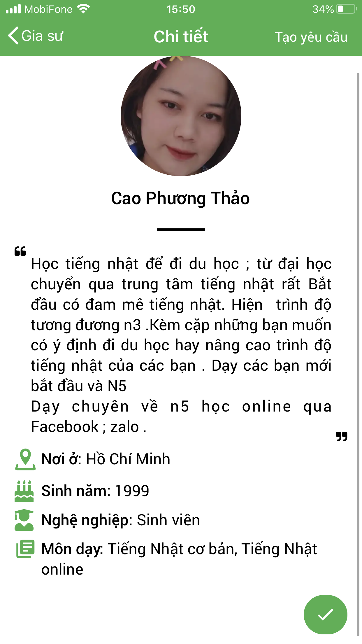 dạy kèm tiếng nhật
